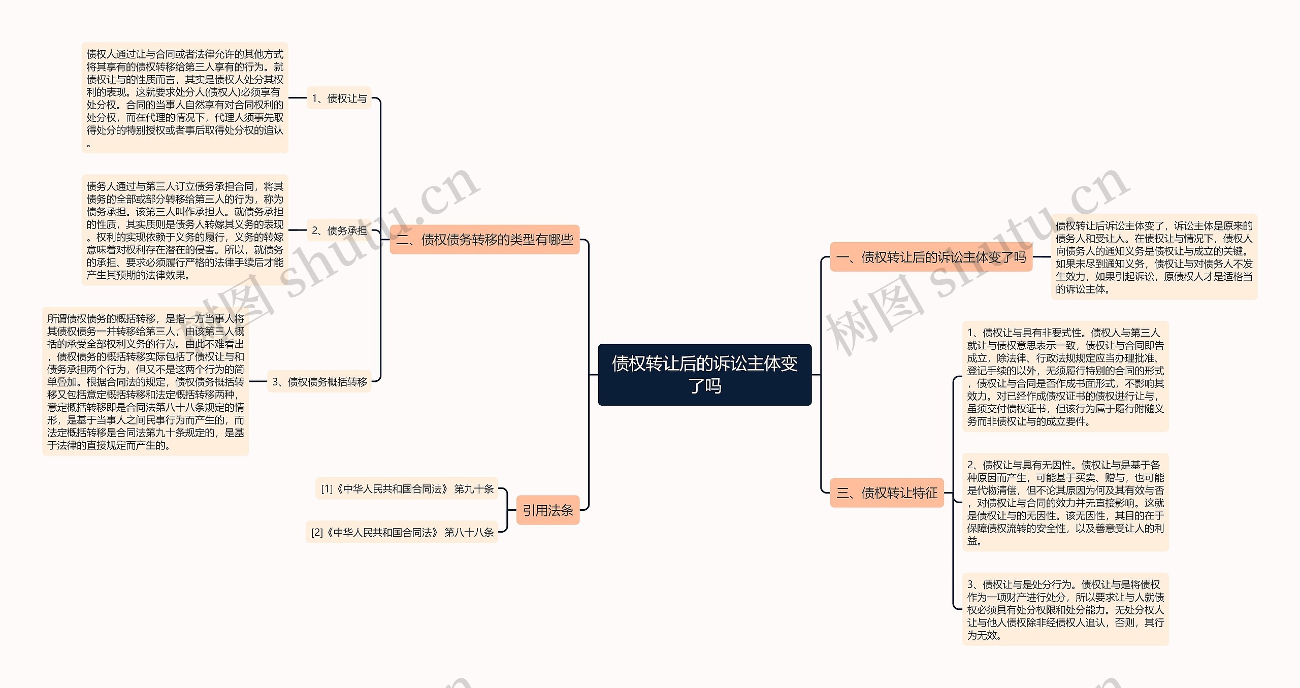 债权转让后的诉讼主体变了吗思维导图