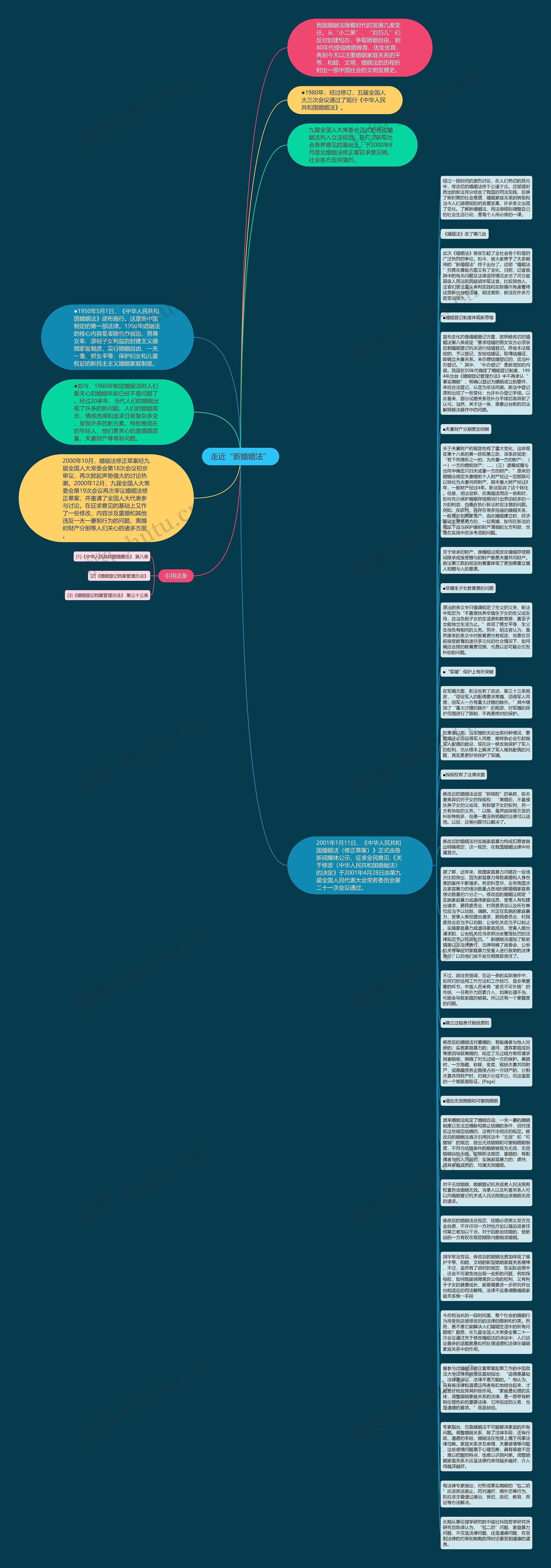 走近“新婚姻法”思维导图