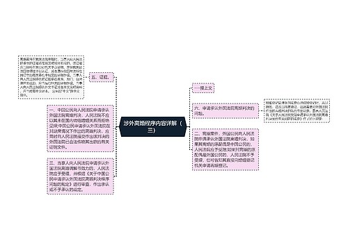 涉外离婚程序内容详解（三）