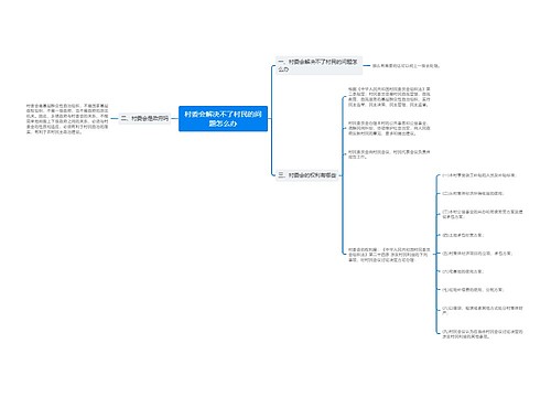 村委会解决不了村民的问题怎么办