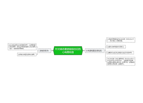 针对病态窦房结综合征的心电图检查