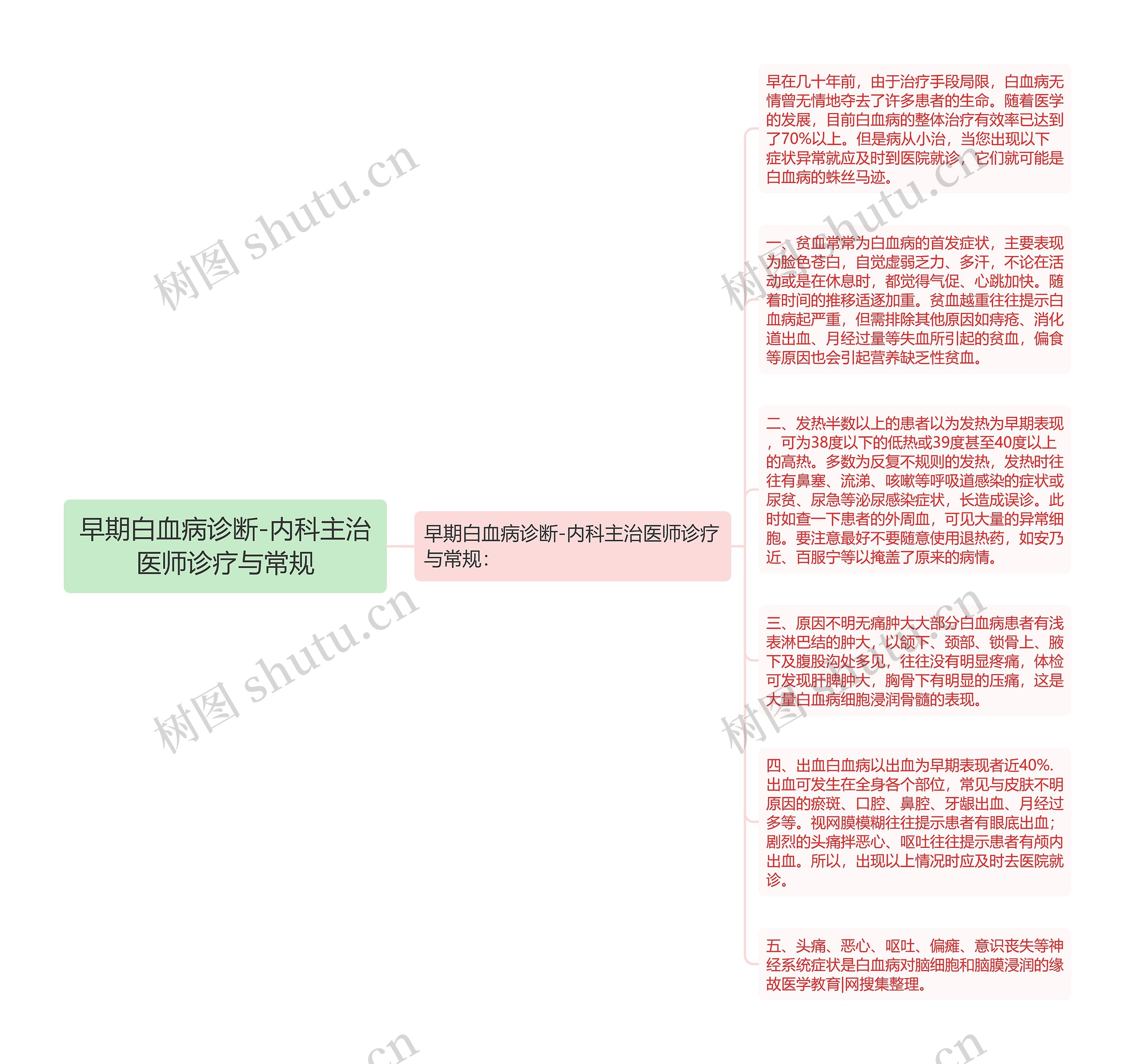 早期白血病诊断-内科主治医师诊疗与常规