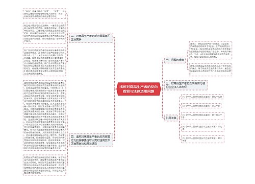 浅析对商品生产者的反向假冒与法律适用问题