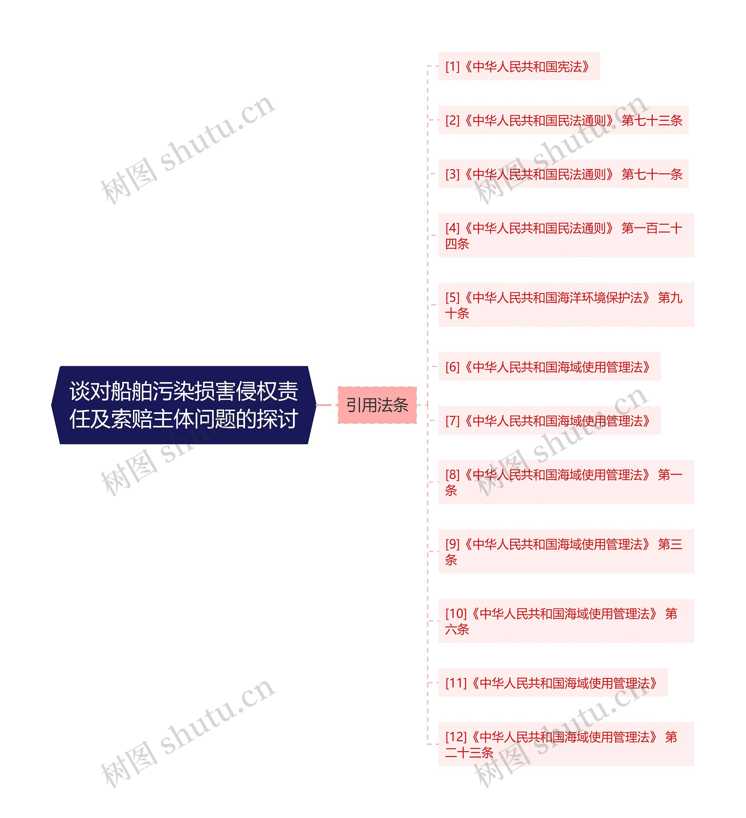 谈对船舶污染损害侵权责任及索赔主体问题的探讨思维导图