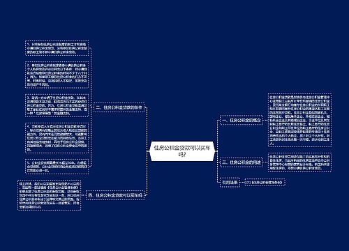 住房公积金贷款可以买车吗?