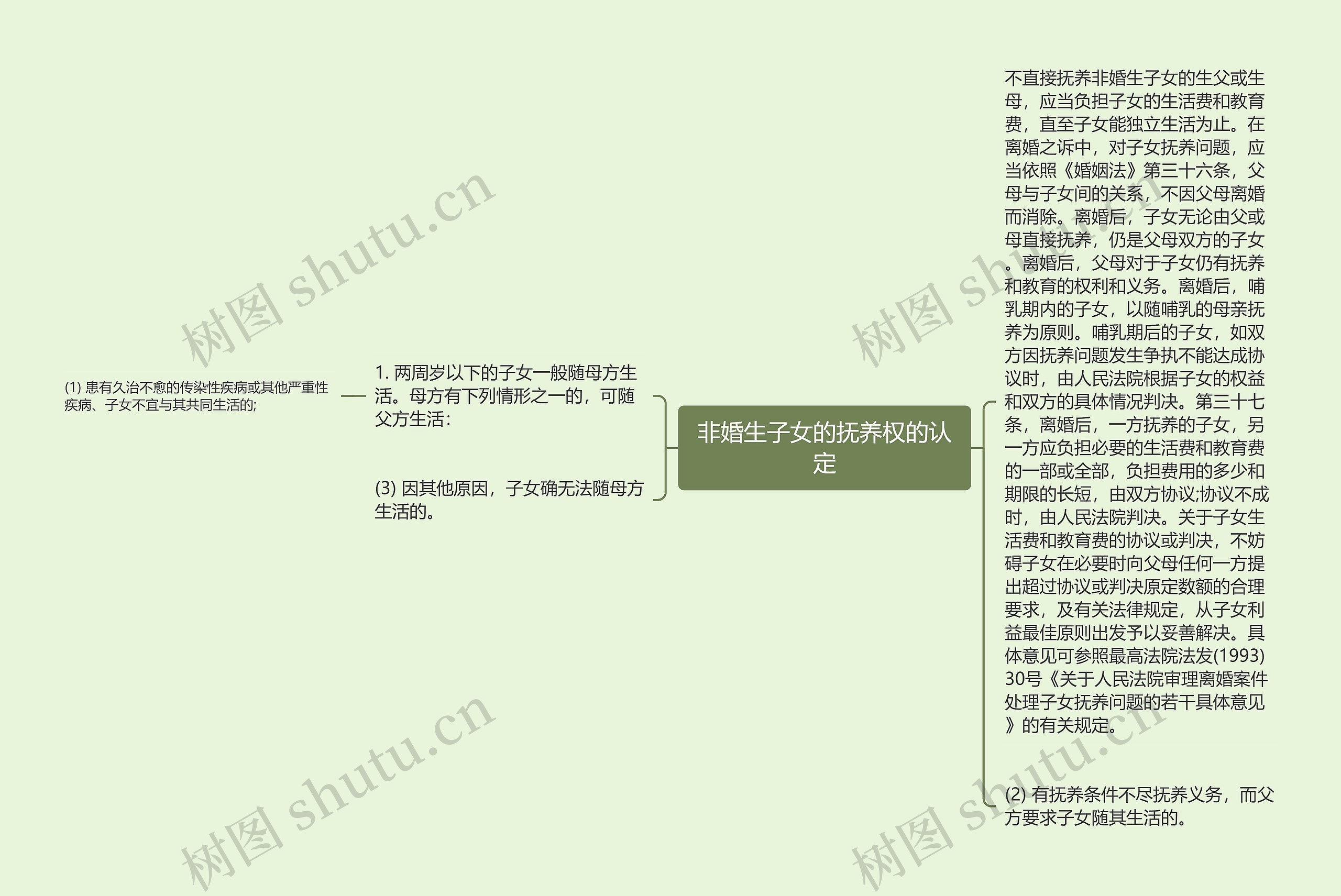 非婚生子女的抚养权的认定