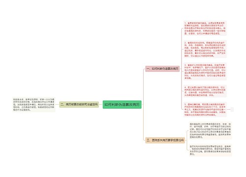 如何判断伪造篡改病历