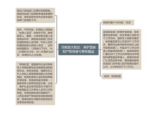 河南首次规定：保护国家财产致残者可享抚恤金