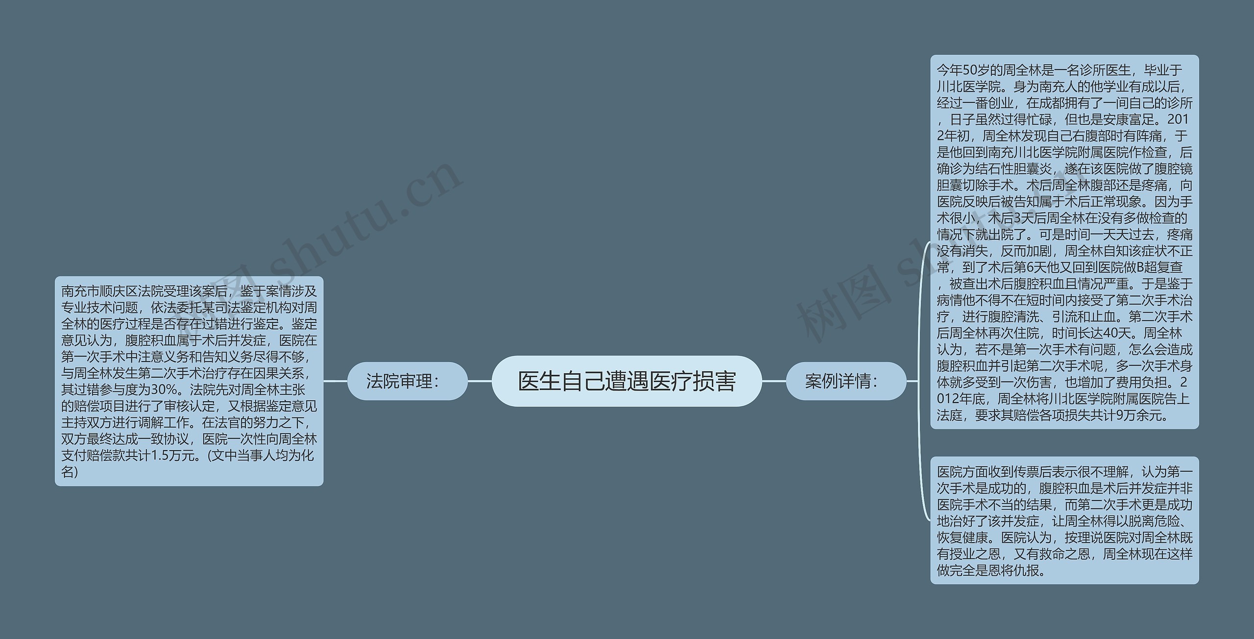 医生自己遭遇医疗损害思维导图