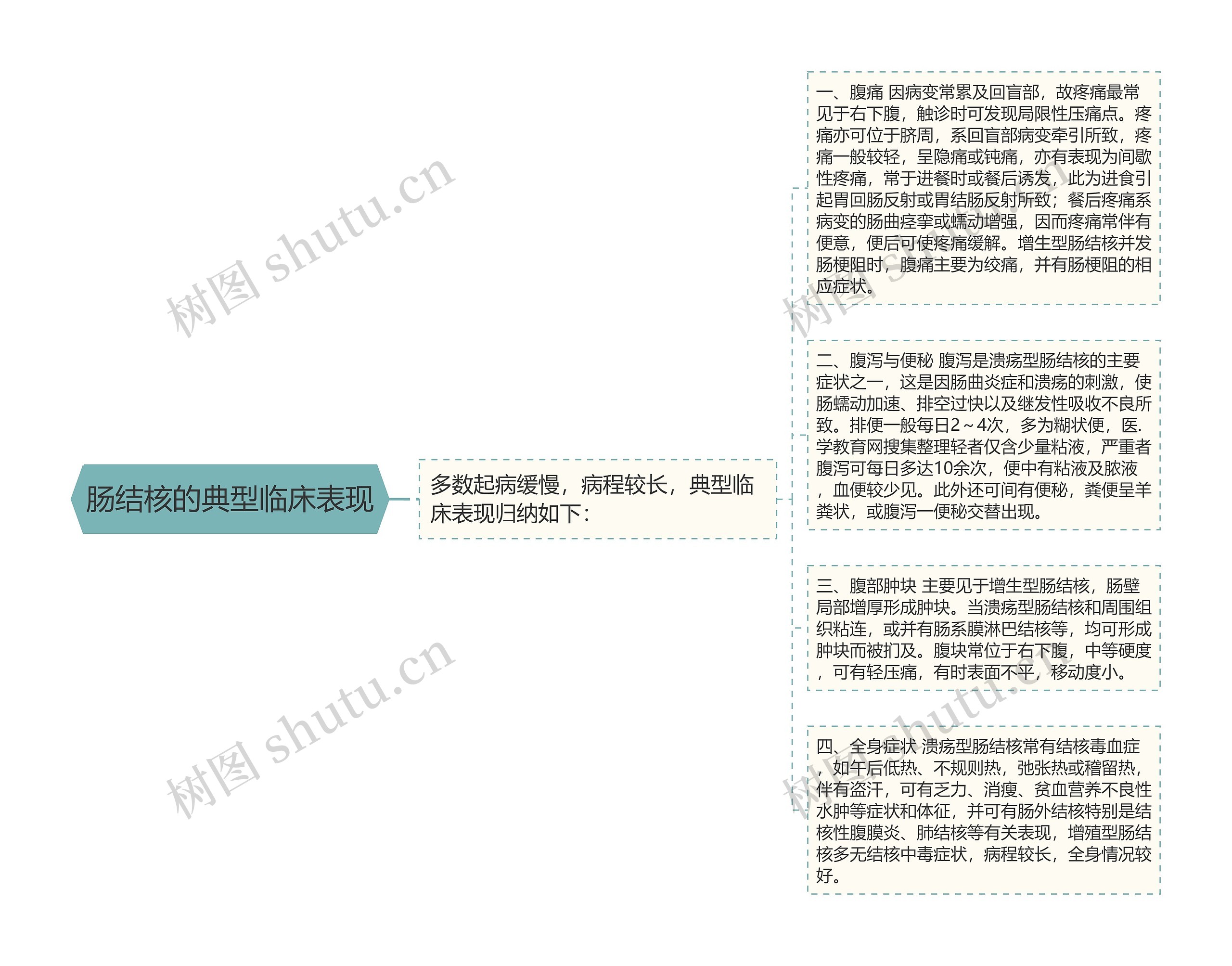 肠结核的典型临床表现