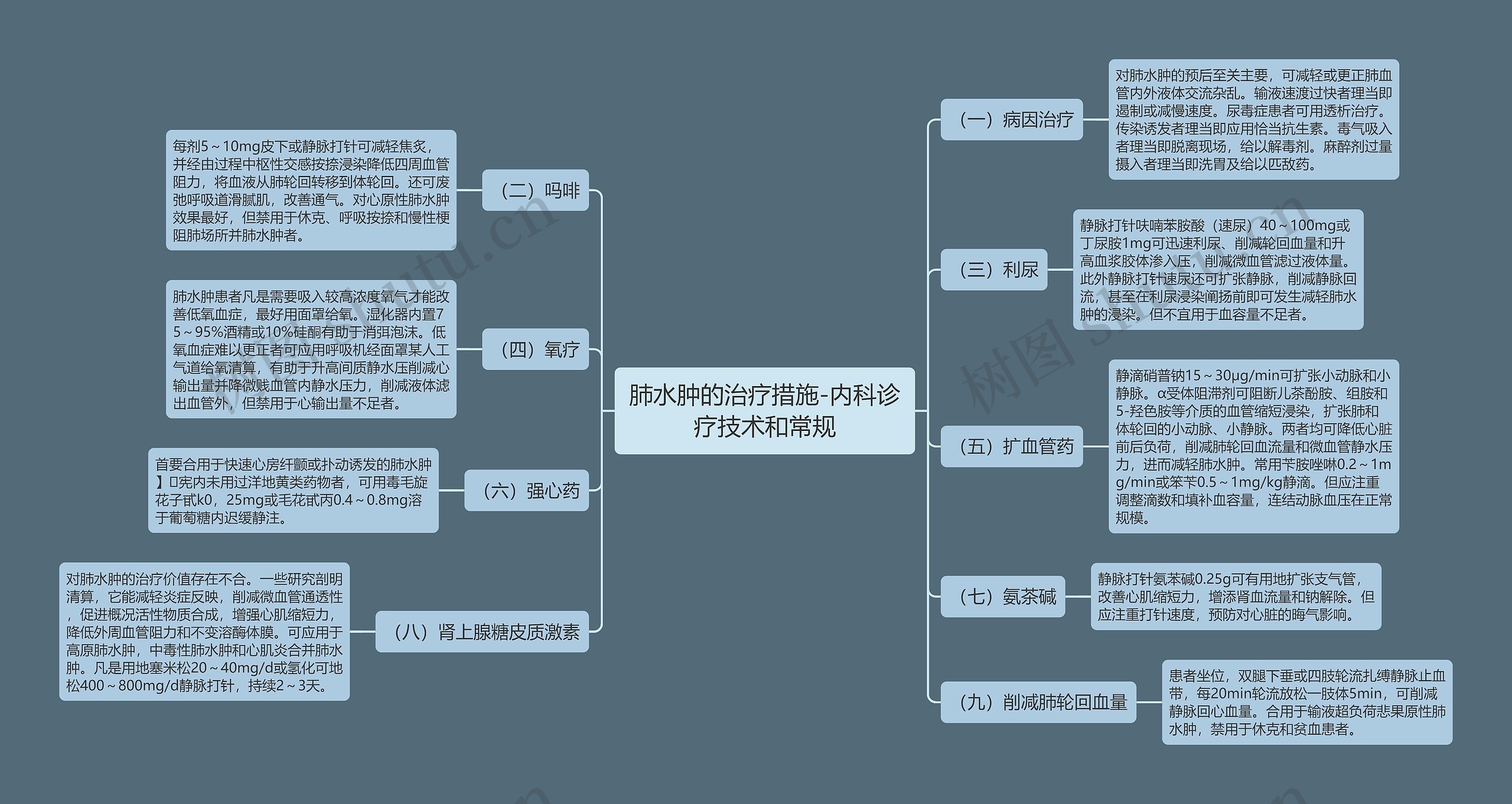 肺水肿的治疗措施-内科诊疗技术和常规