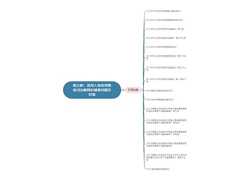 杨立新：适用人身损害赔偿司法解释的疑难问题及对策