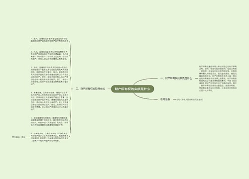 财产所有权的实质是什么