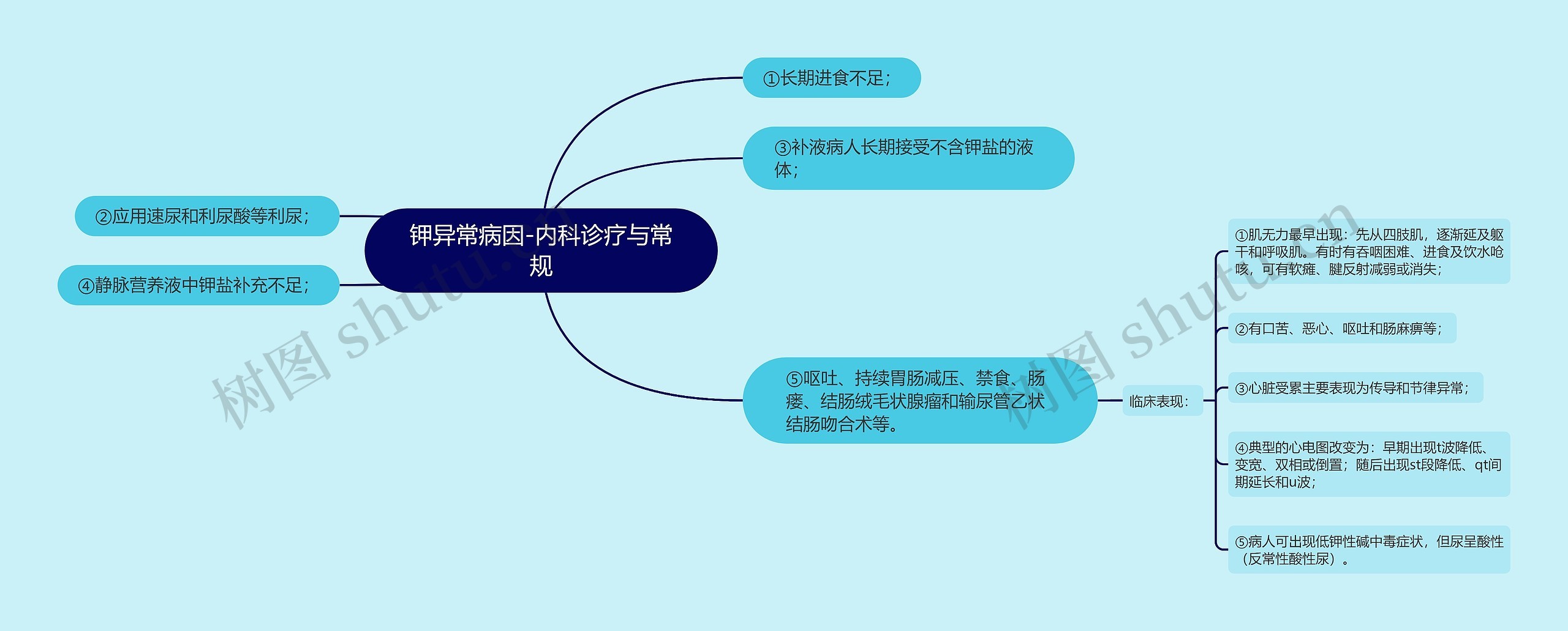 钾异常病因-内科诊疗与常规 钾异常病因-内科诊疗与常规