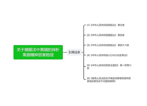 关于婚姻法中离婚的探析离婚精神损害赔偿