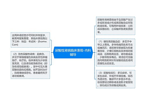 尿酸性肾病临床表现-内科辅导