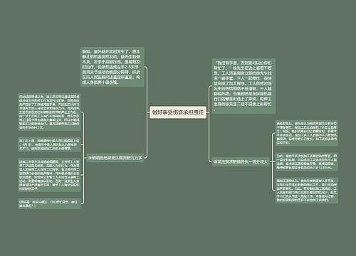 做好事受伤谁承担责任