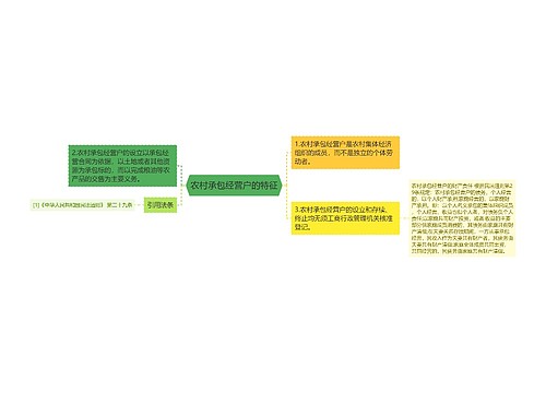 农村承包经营户的特征