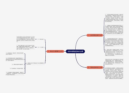 北京市居住证有什么用