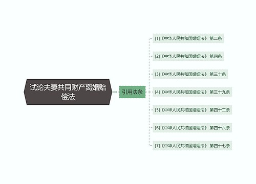 试论夫妻共同财产离婚赔偿法