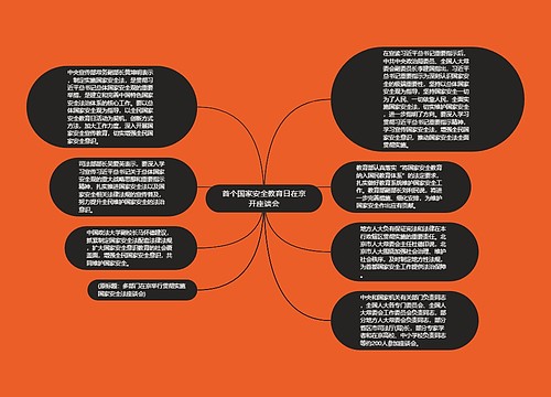 首个国家安全教育日在京开座谈会