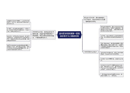 温州医学院附属第一医院误诊男子大小肠被切除