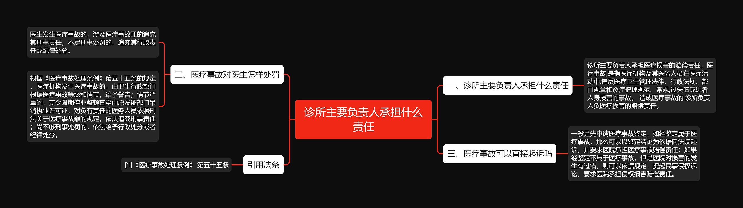 诊所主要负责人承担什么责任