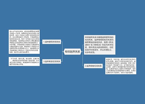 相邻越界关系