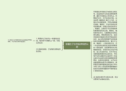 非婚生子女的抚养权的认定