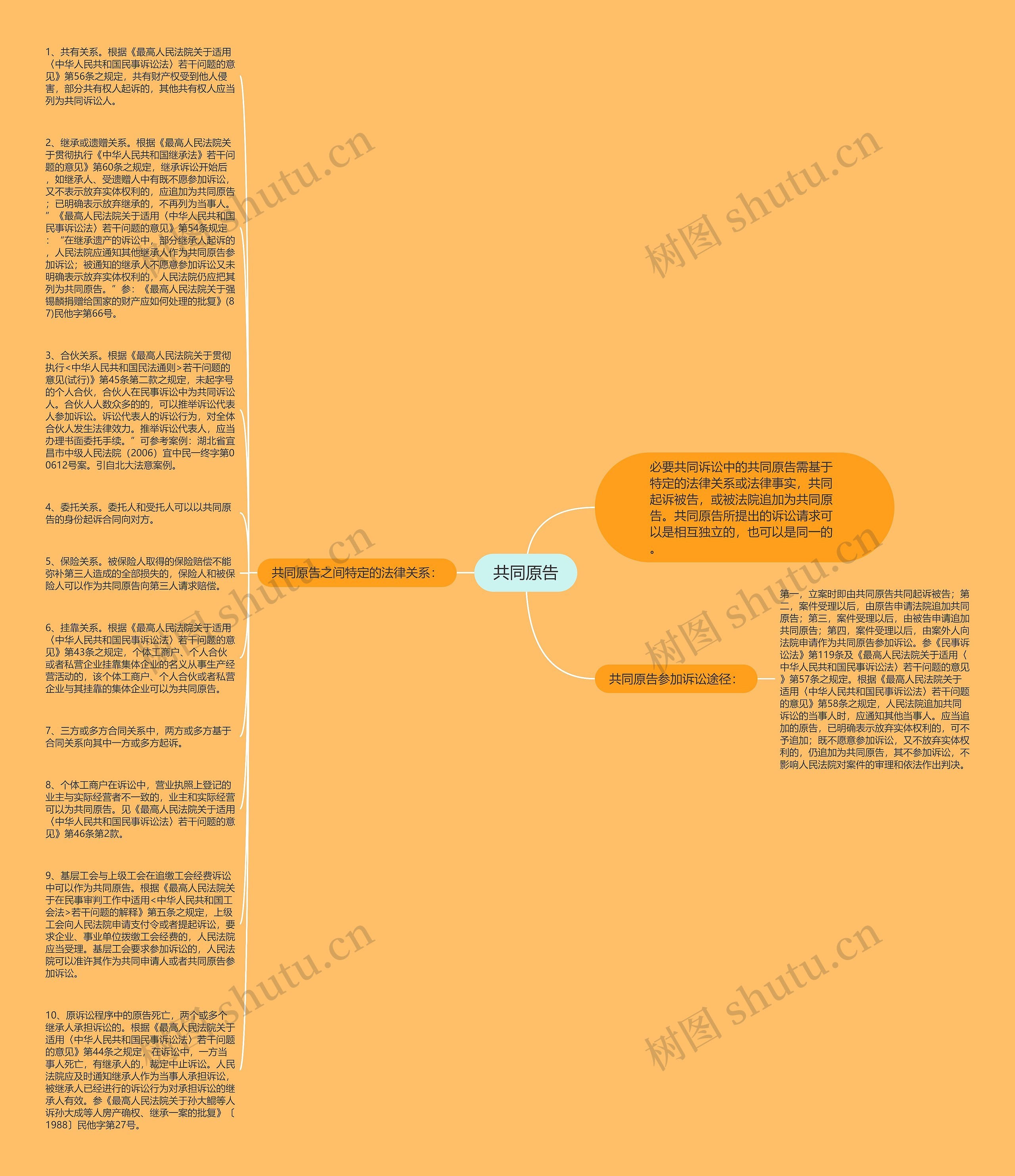 共同原告思维导图