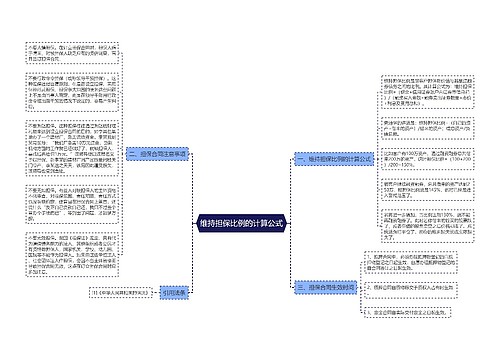 维持担保比例的计算公式