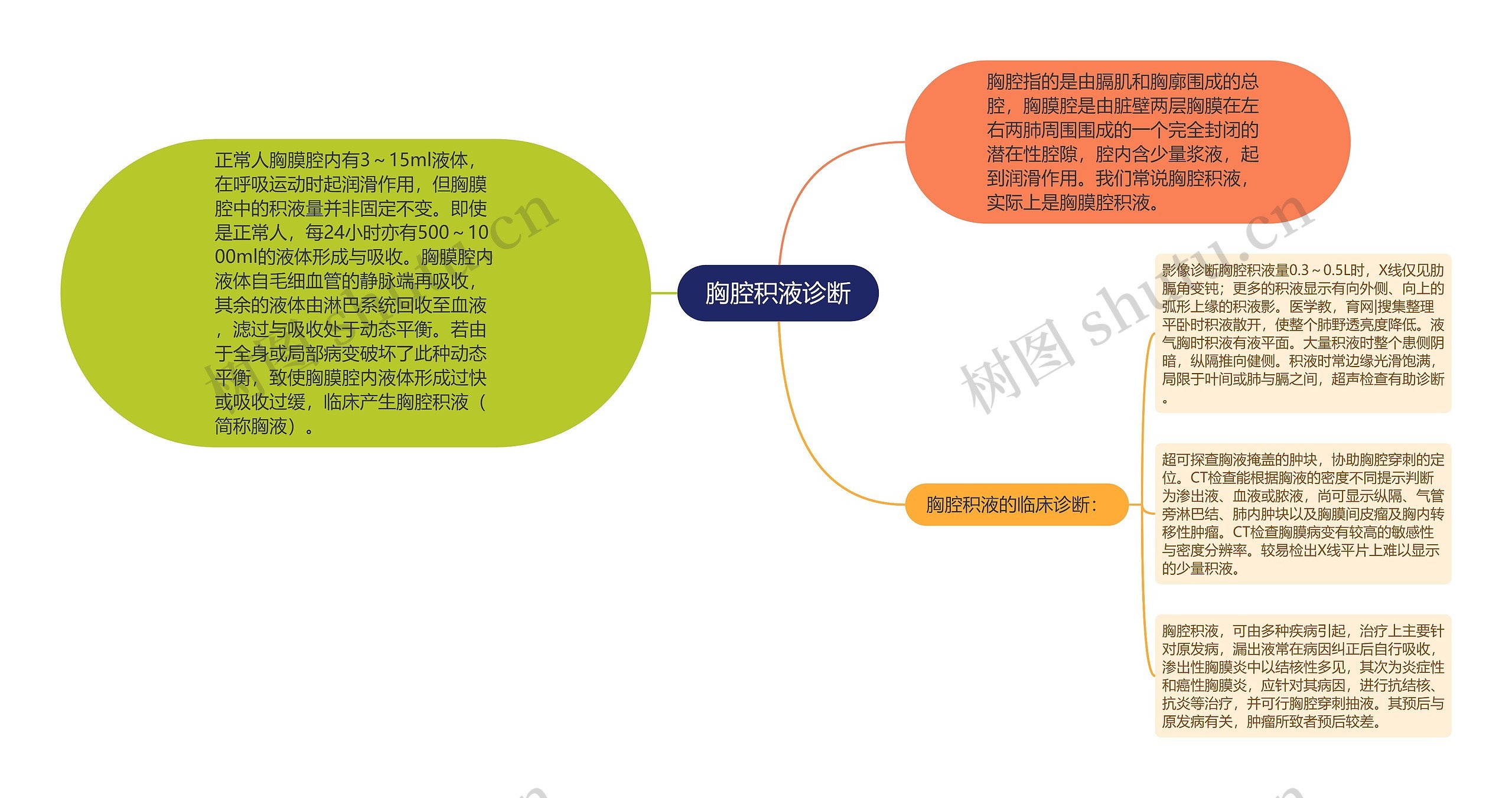 胸腔积液诊断思维导图