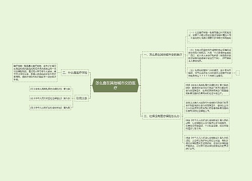 怎么查在其他城市交的医疗