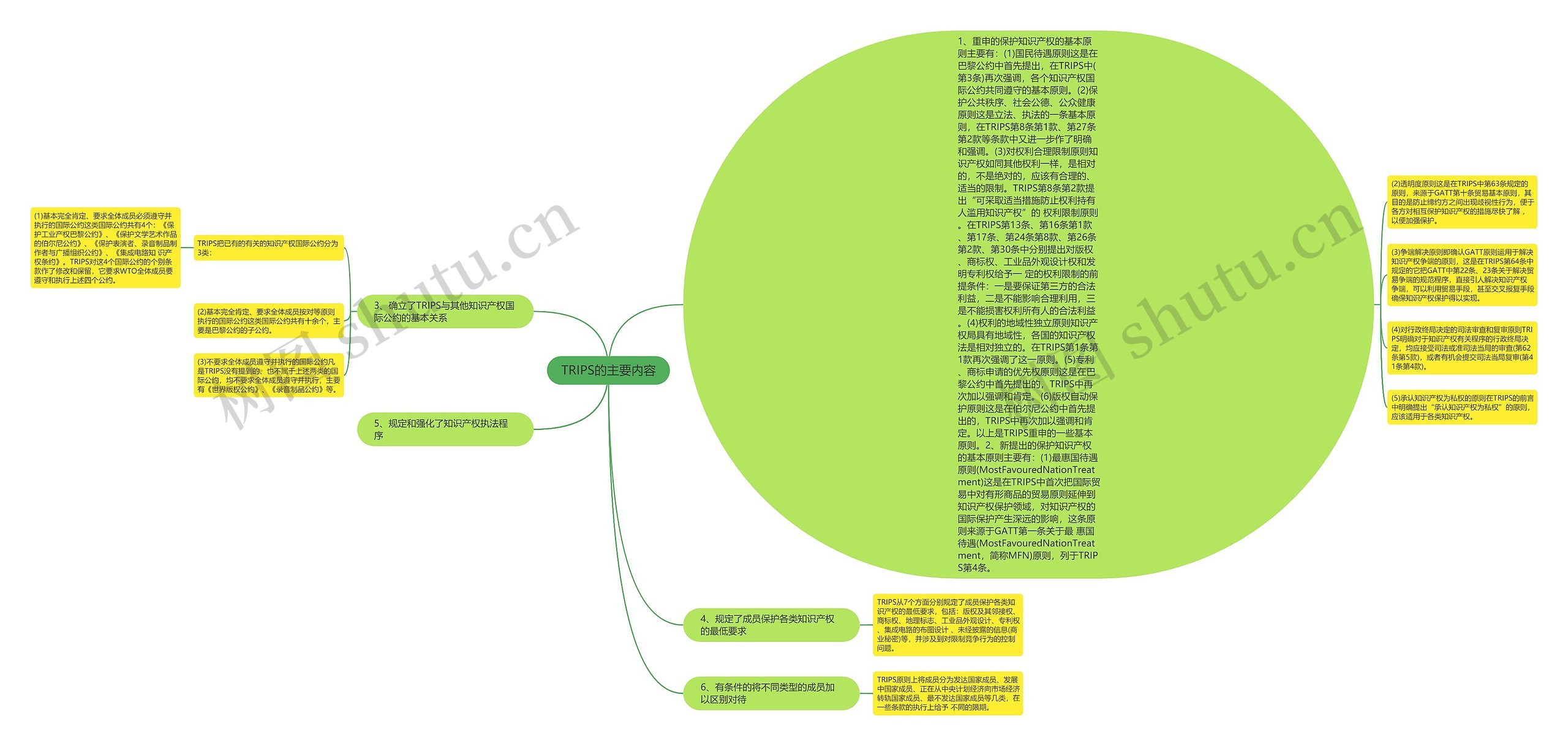 TRIPS的主要内容思维导图