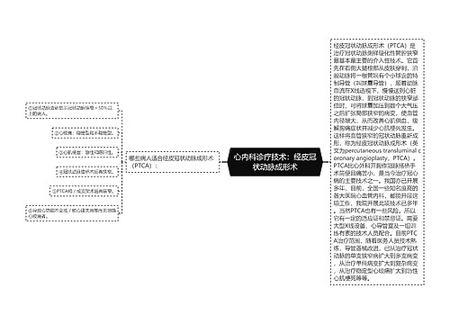 心内科诊疗技术：经皮冠状动脉成形术