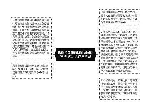 免疫介导性肾脏病的治疗方法-内科诊疗与常规