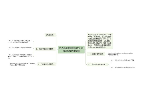 房传导阻滞的临床意义-内科诊疗技术和常规