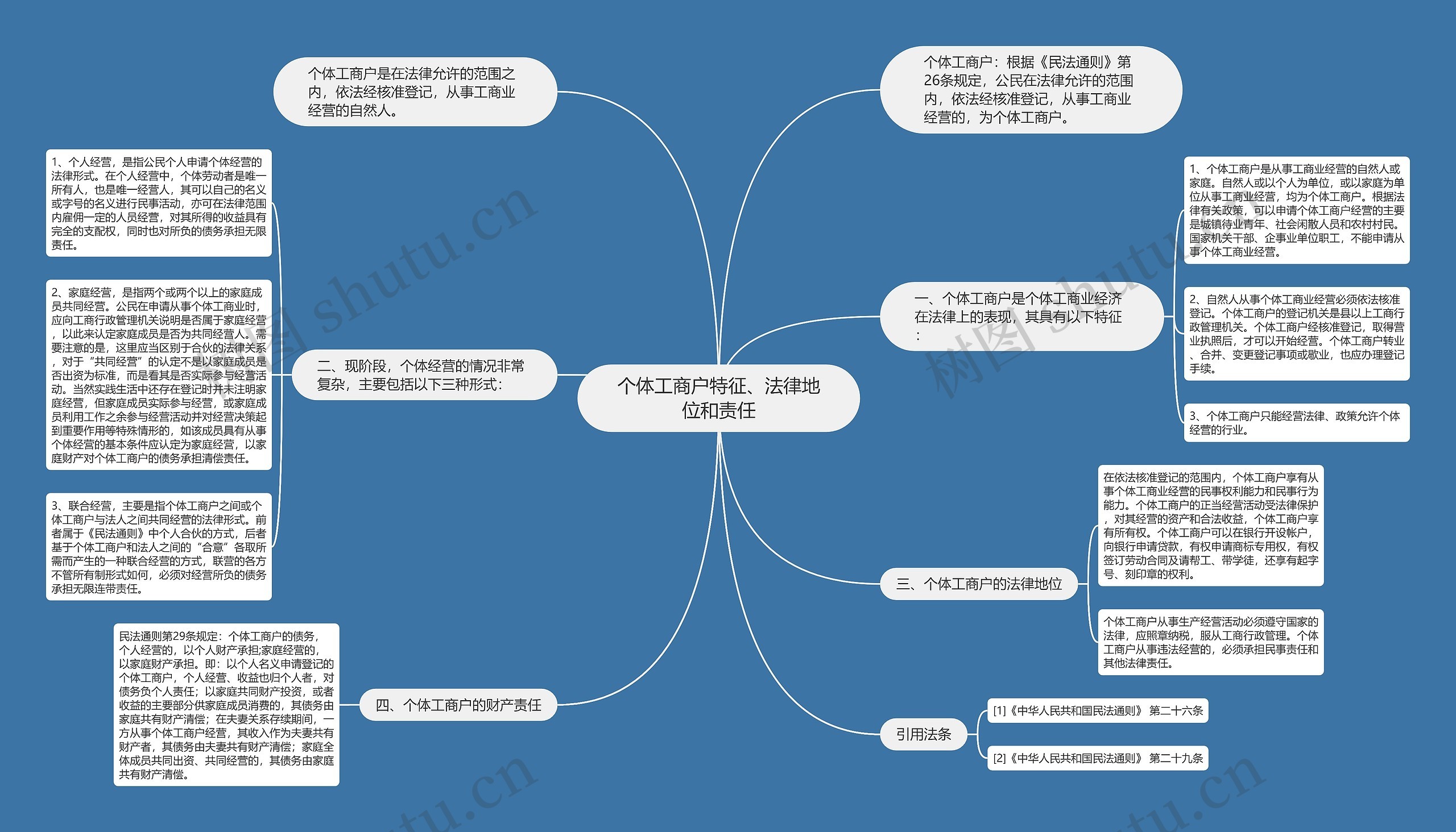 个体工商户特征、法律地位和责任