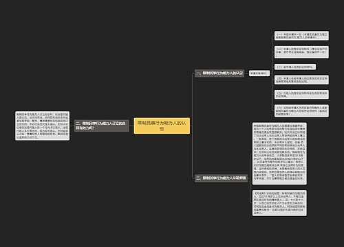 限制民事行为能力人的认定