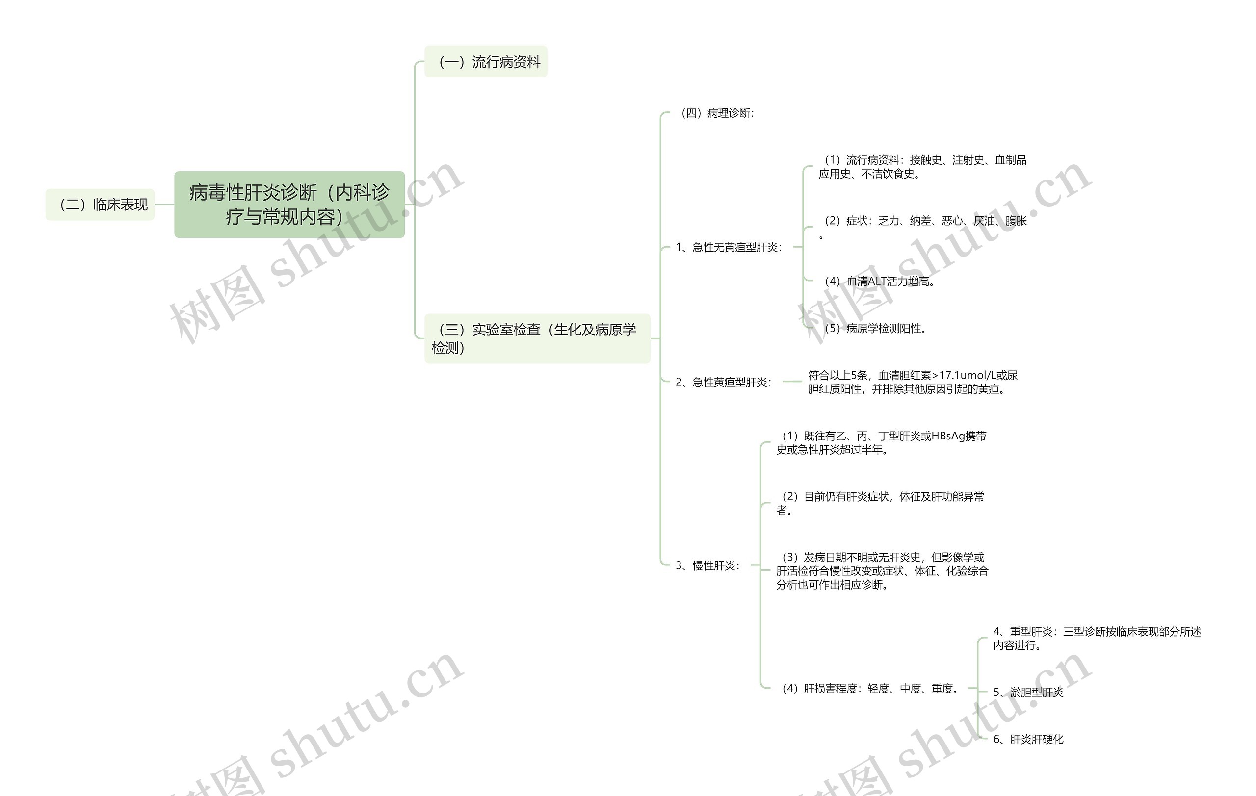 病毒性肝炎诊断(内科诊疗与常规内容) 病毒性肝炎诊断(内科诊疗与常规内容)