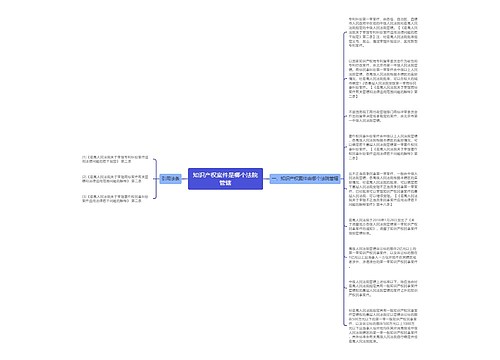 知识产权案件是哪个法院管辖