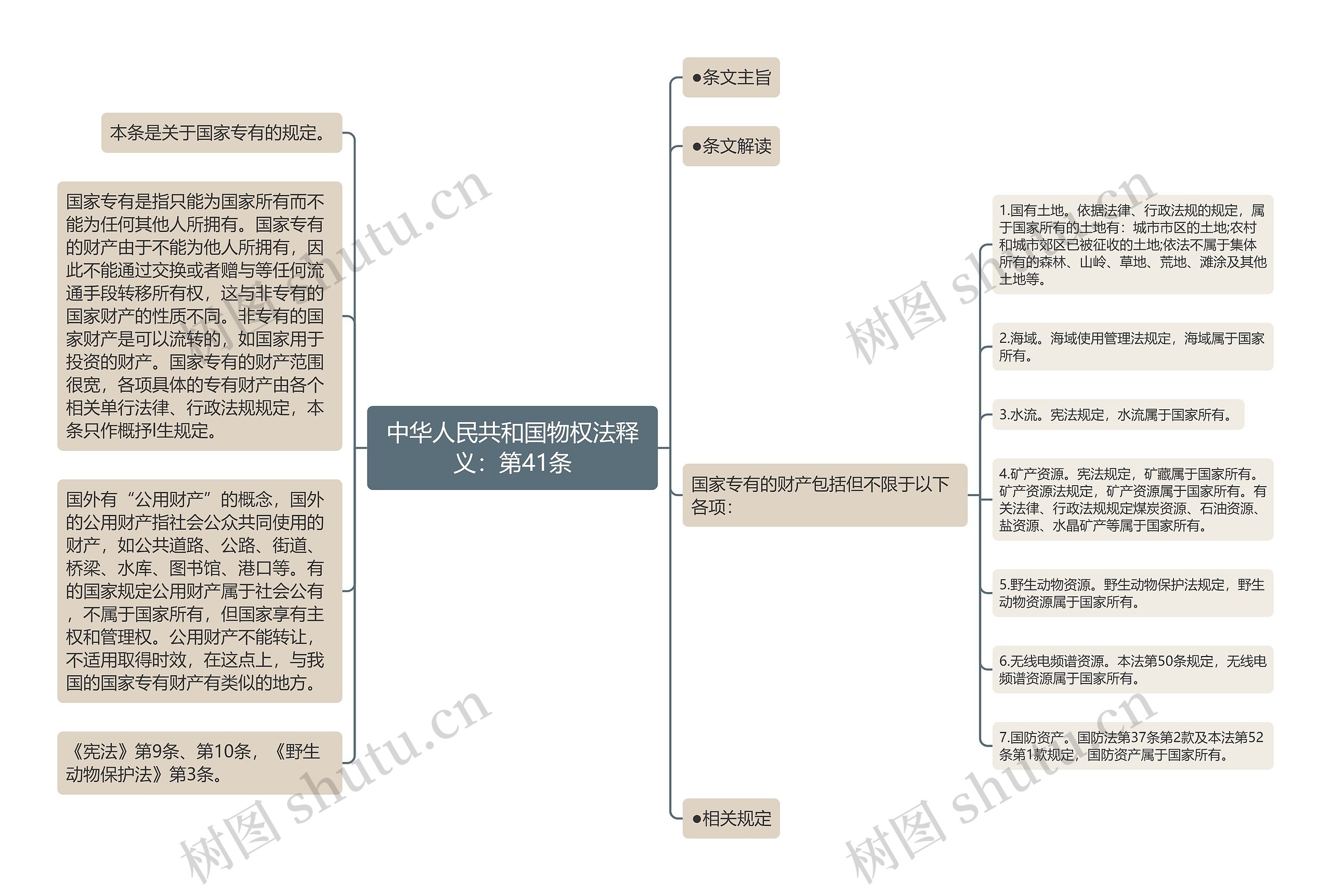 中华人民共和国物权法释义：第41条思维导图