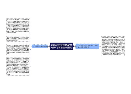 南开大学校长被举报论文造假？学术造假如何处罚