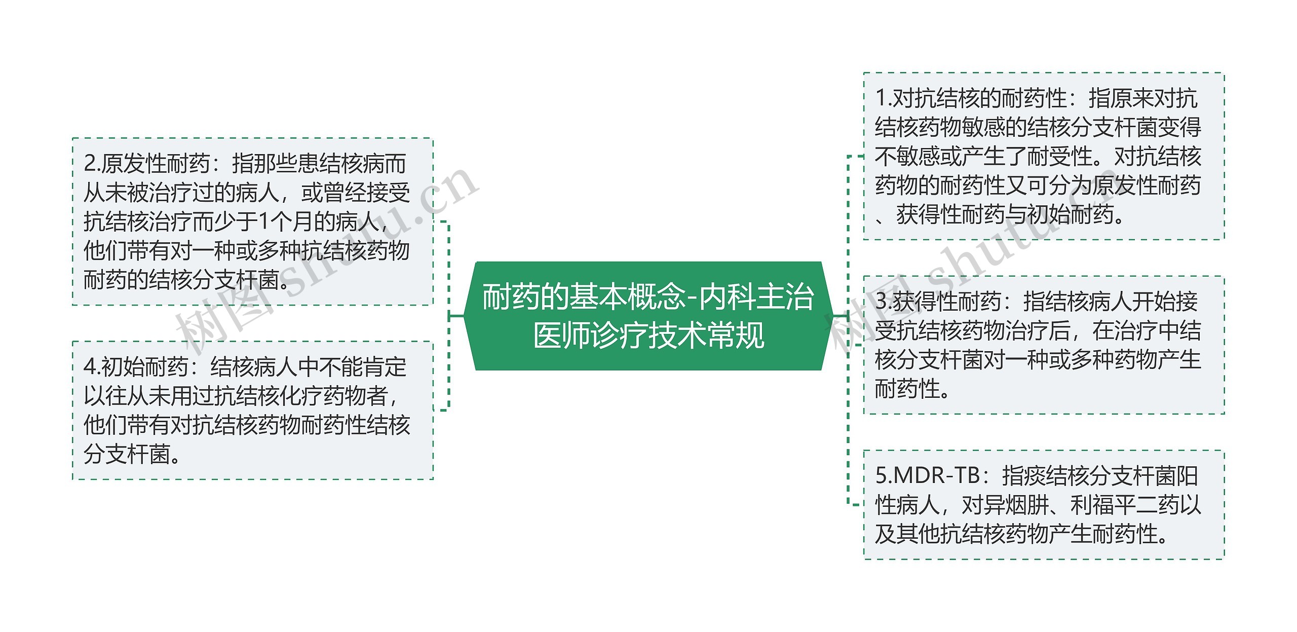 耐药的基本概念-内科主治医师诊疗技术常规思维导图