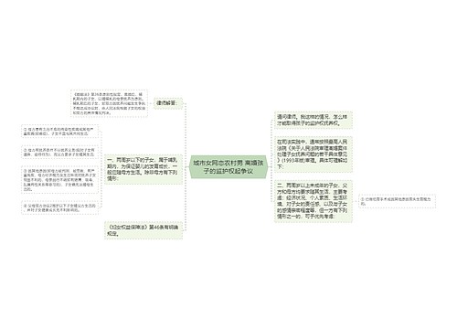 城市女网恋农村男 离婚孩子的监护权起争议