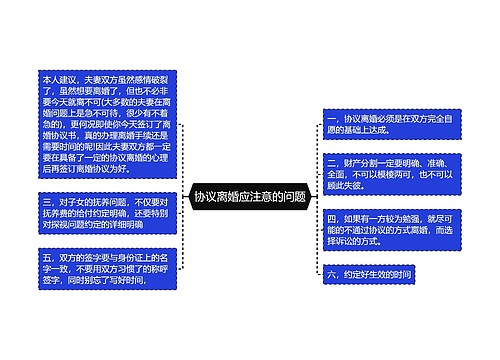 协议离婚应注意的问题