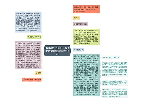 他们曾经“夕阳红”如今纷纷闹离婚离婚案财产分割