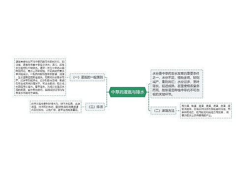 中草药灌溉与排水
