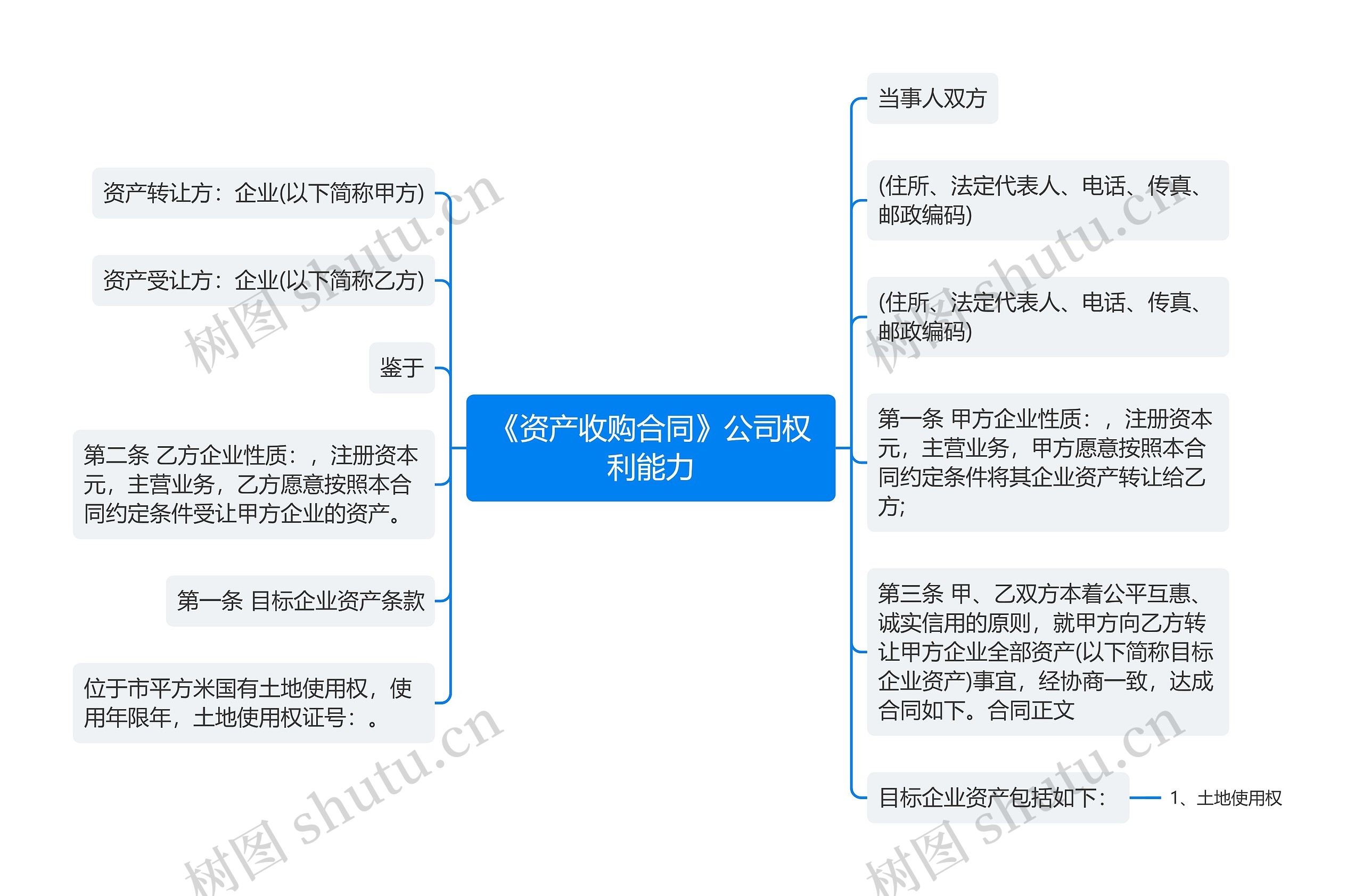 《资产收购合同》公司权利能力