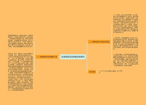 名誉侵权抗辩事由有哪些